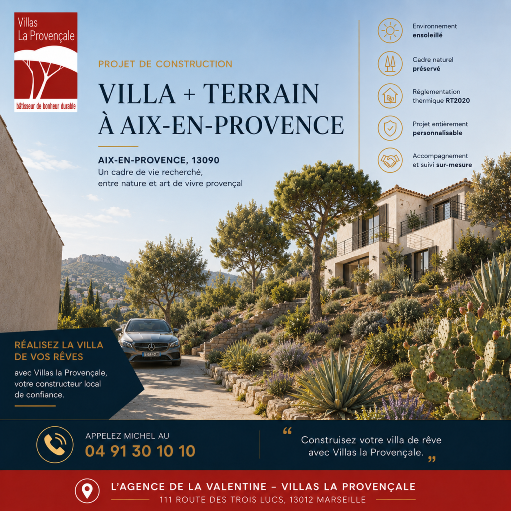 Aix-en-Provence – Une opportunité rare pour construire la villa de vos rêves