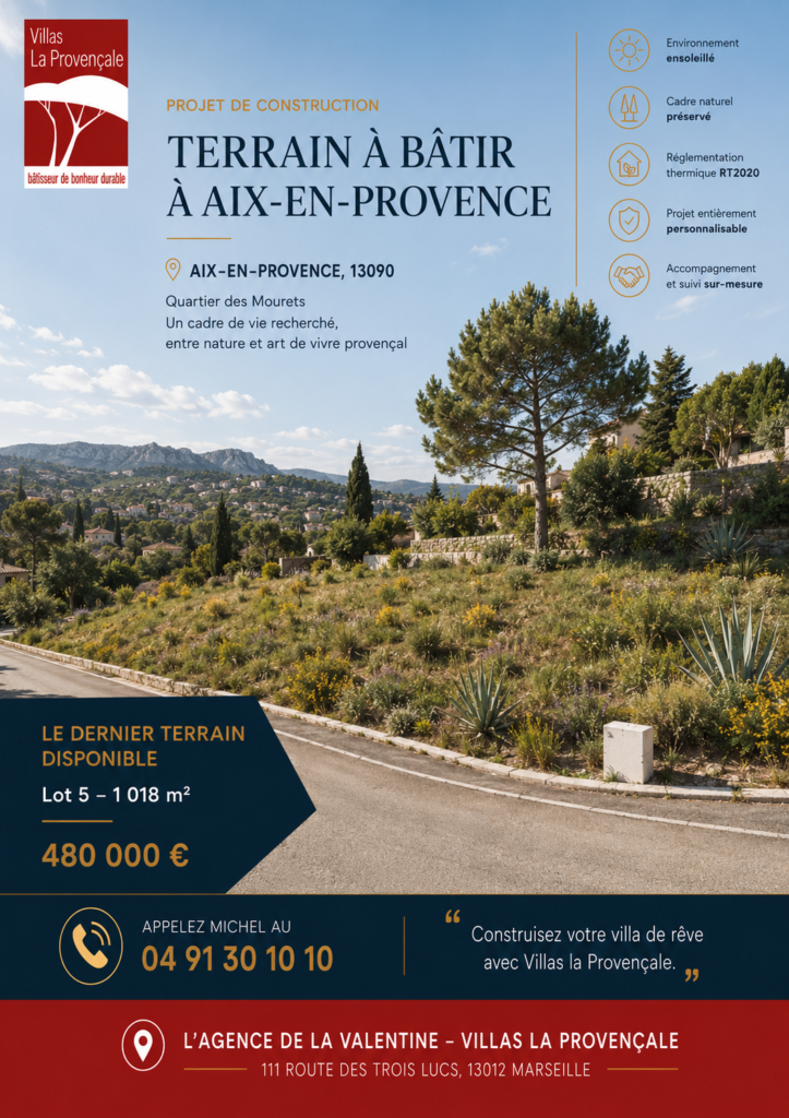 Aix-en-Provence – Une opportunité rare pour construire la villa de vos rêves