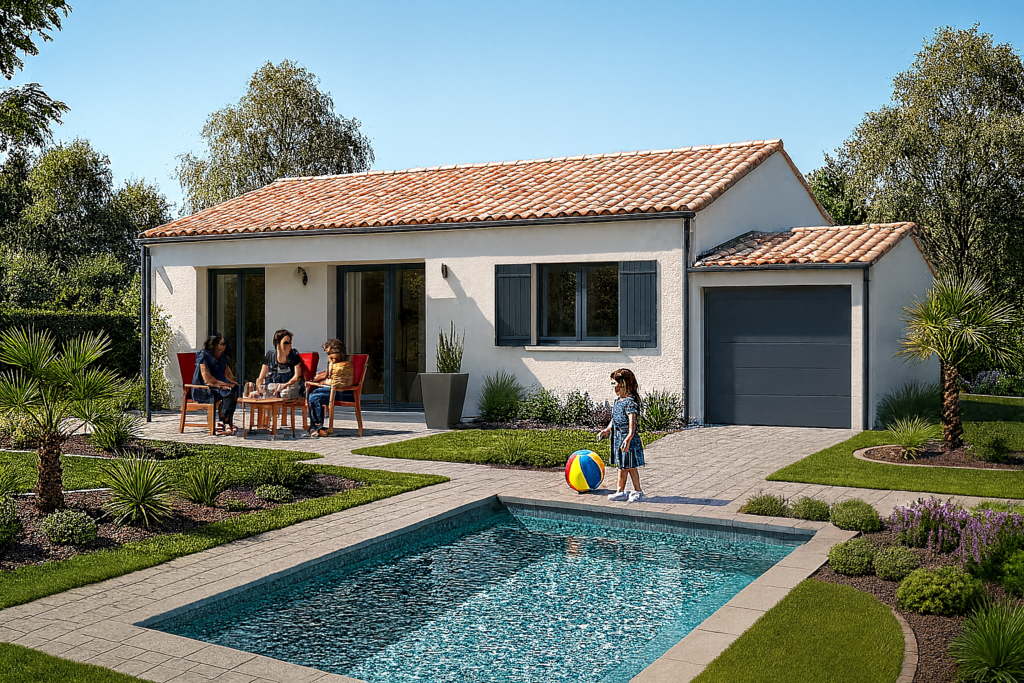 SUPERBE TERRAIN VIABILISE DANS UN PETIT LOTISSEMENT