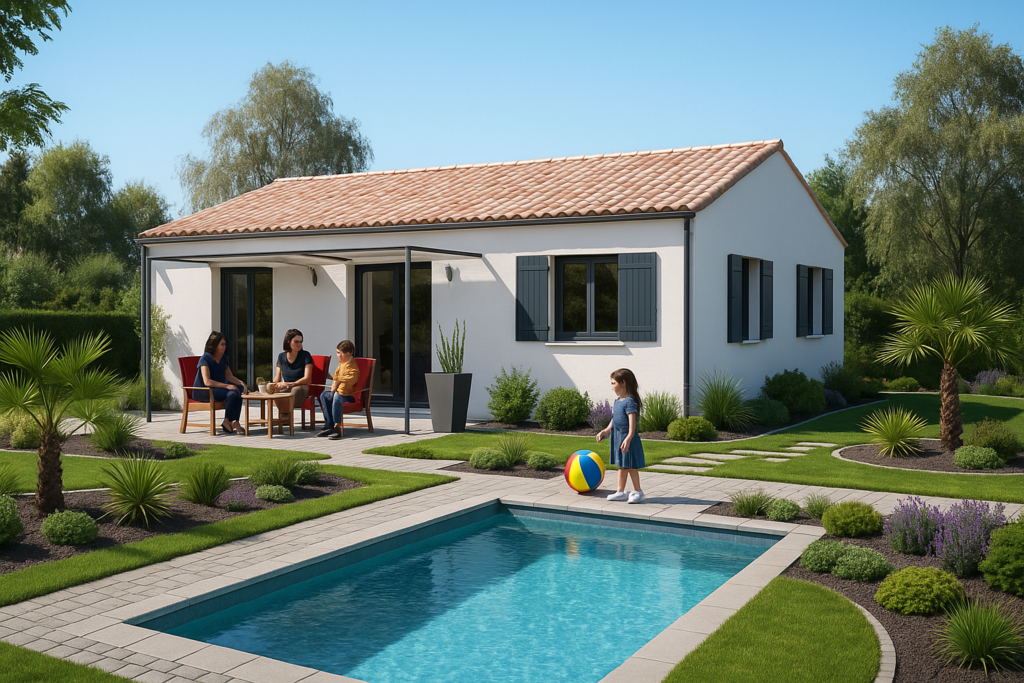 SUPERBE TERRAIN DANS UNE PETIT LOTISSMENT DE 4 LOTS