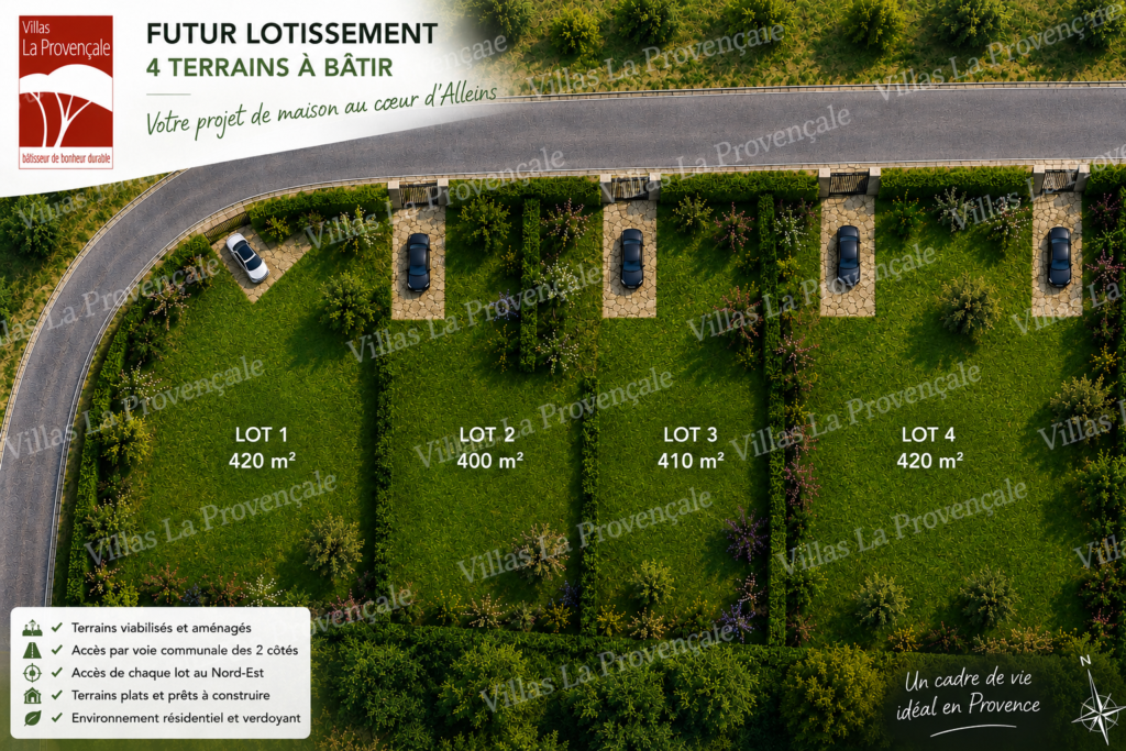 TERRAIN « viabilisé » prêt à construire