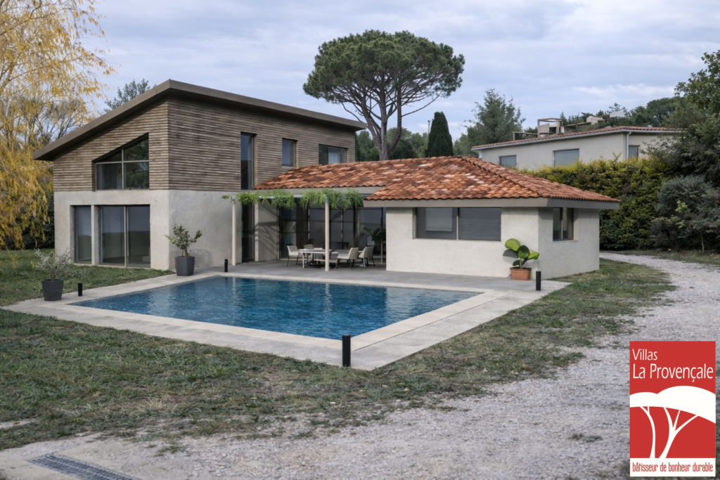 TERRAIN + VILLA D&rsquo;ARCHITECTE  « AUX PORTES D&rsquo;AIX EN PROVENCE »